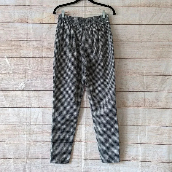 Urban Outfitters Size SP Gingham Slim St Leg Pants Elastic Waist High Rise - Picture 10 of 14